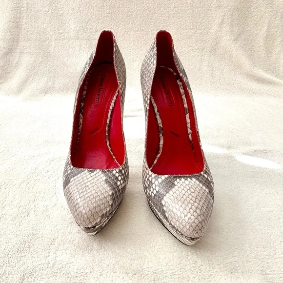 Stunning Cesare Paciotti Python Platform Heels - Picture 8 of 12